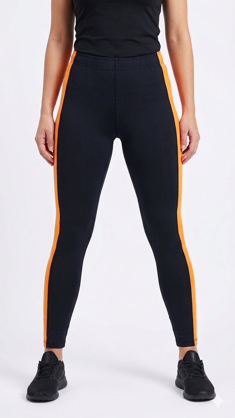 Legging Black Orange